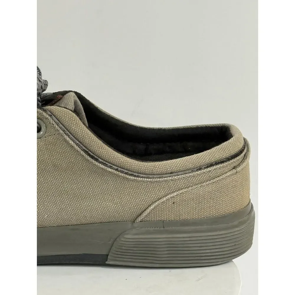 Polo Ralph Lauren Faxon Low Canvas Boat Sneakers Discontinued Gray Men's Size 9D